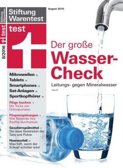 Stiftung Warentest Test – August 2016