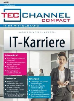 TecChannel Compact – Juli 2023