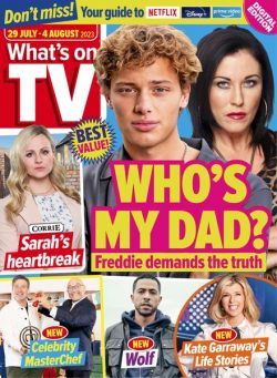 What’s on TV – 29 July 2023