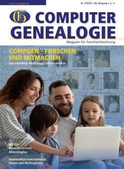 Computer Genealogie – September 2023