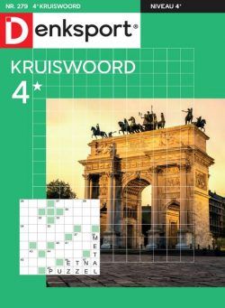 Denksport Kruiswoord 4 – 24 Augustus 2023