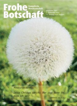 Frohe Botschaft – 3 September 2023