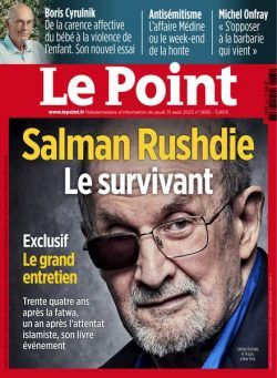 Le Point – 31 Aout 2023