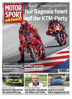 Motorsport aktuell – 23 August 2023