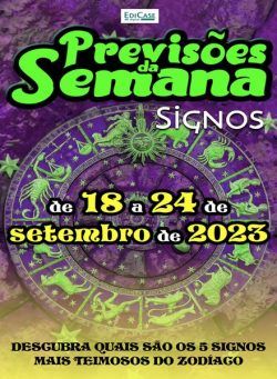 Previsoes da Semana – 18 Setembro 2023