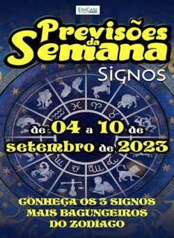 Previsoes da Semana – 4 Setembro 2023