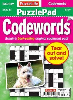 PuzzleLife PuzzlePad Codewords – Issue 89 – 7 September 2023