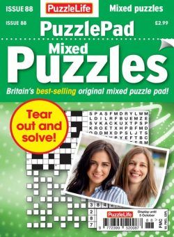 PuzzleLife PuzzlePad Puzzles – Issue 88 – 7 September 2023