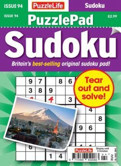 PuzzleLife PuzzlePad Sudoku – Issue 94 – September 2023