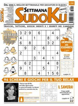 Settimana Sudoku – 25 Agosto 2023