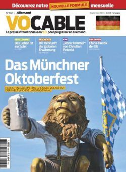 Vocable Allemand – Septembre 2023