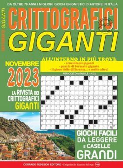 Crittografici Giganti – Novembre 2023