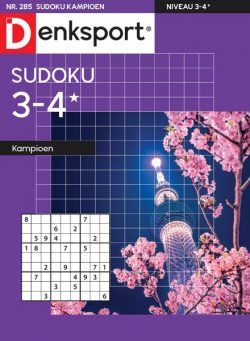 Denksport Sudoku 3-4 kampioen – 6 Oktober 2023