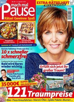 Mach mal Pause – 25 Oktober 2023