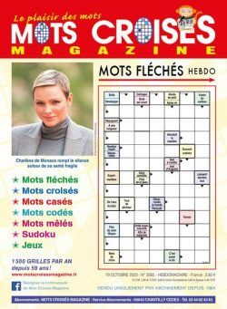 Mots Croises Magazine – 19 Octobre 2023