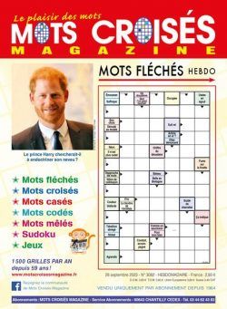 Mots Croises Magazine – 3 Octobre 2023