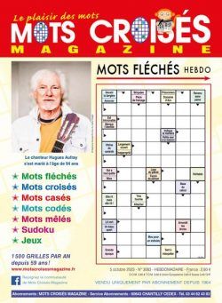 Mots Croises Magazine – 5 Octobre 2023