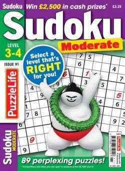 PuzzleLife Sudoku Moderate – Issue 91 – October 2023