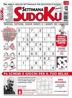 Settimana Sudoku – 13 Ottobre 2023