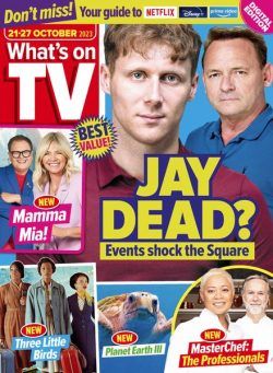 What’s on TV – 21 October 2023