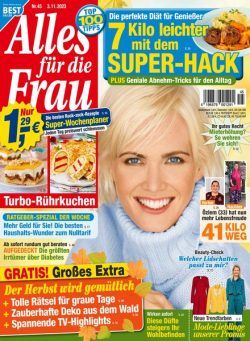 Alles fur die Frau – 3 November 2023