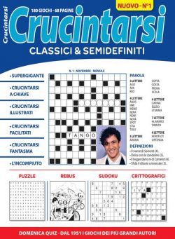 Crucintarsi Classici & Semidefiniti – Novembre 2023