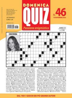 Domenica Quiz – 16 Novembre 2023