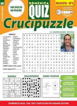 Domenica Quiz Crucipuzzle – Novembre-Dicembre 2023