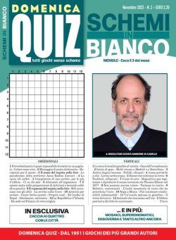 Domenica Quiz Schemi in Bianco – Novembre 2023