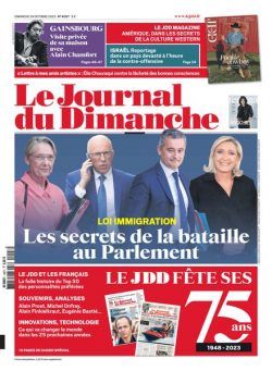 Le Journal du dimanche – 29 Octobre 2023