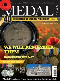 Medal News – November 2023