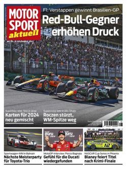 Motorsport aktuell – 7 November 2023