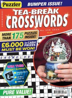 Puzzler Tea-Break Crosswords – Issue 339 – November 2023