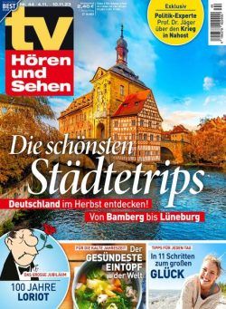 TV Horen und Sehen – 27 Oktober 2023