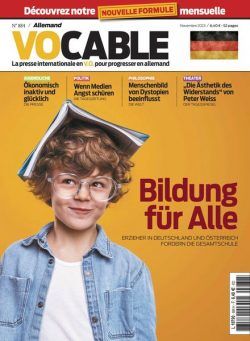 Vocable Allemand – Novembre 2023