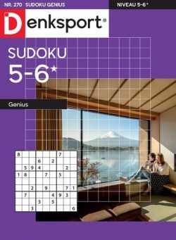 Denksport Sudoku 5-6 genius – December 2023