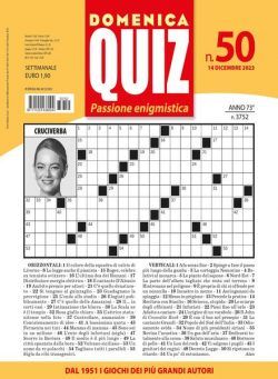 Domenica Quiz – 14 Dicembre 2023