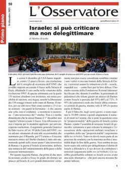 L’Osservatore – 16 Dicembre 2023