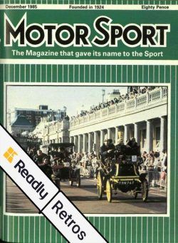 Motor Sport Magazine – December 1985