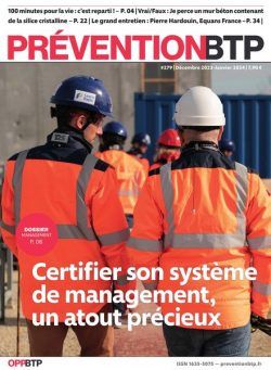 Prevention BTP – Decembre 2023 – Janvier 2024