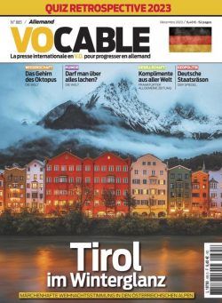 Vocable Allemand – Decembre 2023