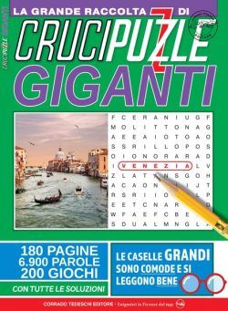 Crucipuzzle Giganti – Gennaio-Marzo 2024