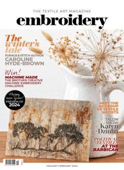 Embroidery Magazine – January-February 2024