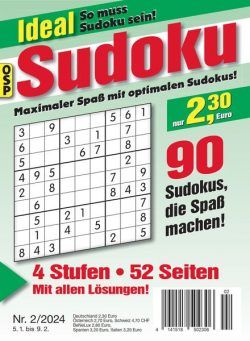 Ideal Sudoku – Nr 2 2024