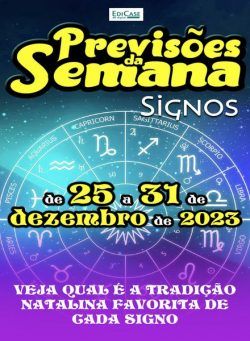 Previsoes da Semana – 25 Dezembro 2023