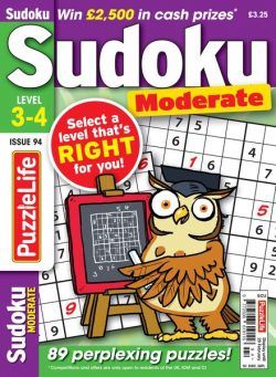 PuzzleLife Sudoku Moderate – Issue 94 – 25 January 2024