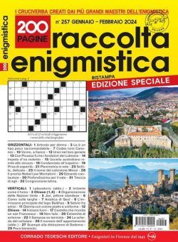 Raccolta Enigmistica – Gennaio-Febbraio 2024