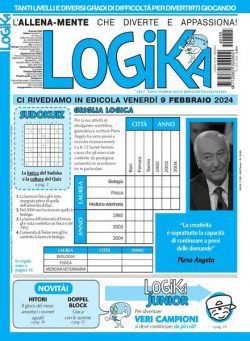 Settimana Logika – 10 Gennaio 2024