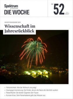 Spektrum Die Woche – 29 Dezember 2023