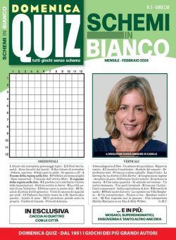 Domenica Quiz Schemi in Bianco – Febbraio 2024